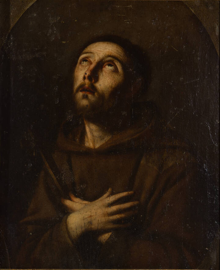 PITTORE ANONIMO - 'San Francesco' XVII secolo