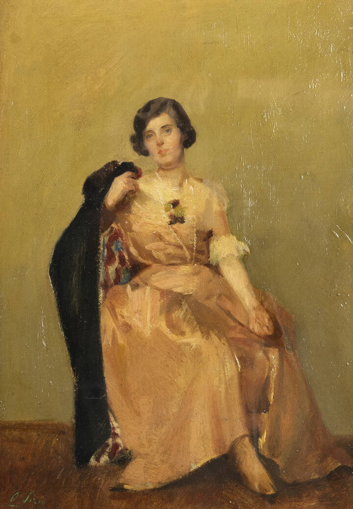 ORESTE PIZIO - 'Dama con mantello'