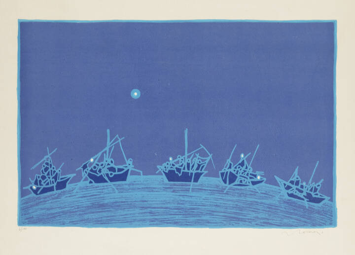 FRANCESCO CASORATI - 'Barche'