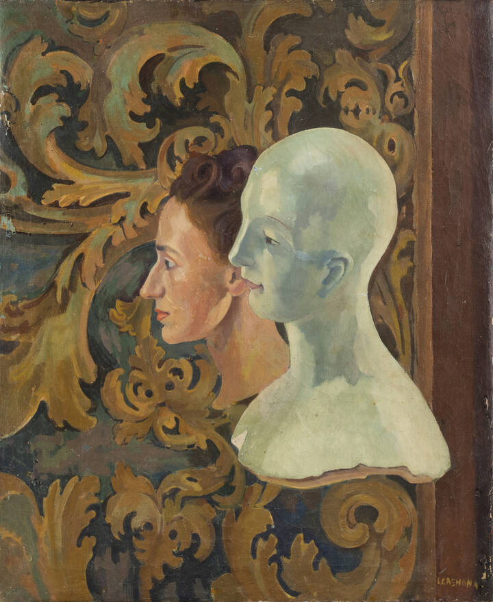 ITALO CREMONA - 'Ritratto con manichino' 1942