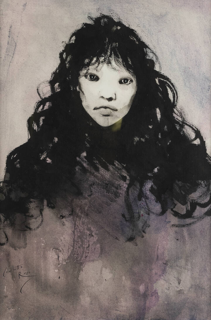 ENRICO COLOMBOTTO ROSSO - 'Volto femminile'