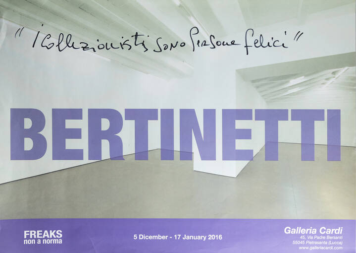 MAURIZIO BERTINETTI - 'Bertinetti-Freaks non a norma'