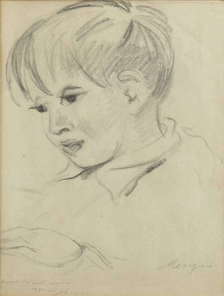 FRANCESCO MENZIO - 'Ritratto di fanciullo' 1939-40