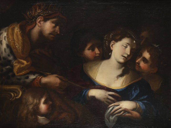 PITTORE ANONIMO - 'Ester e Assuero' XVII secolo
