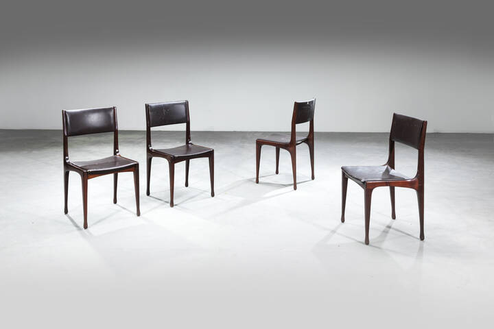 CARLO DE CARLI - Quattro sedie mod. 693 