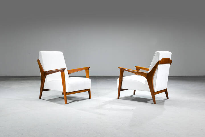 GOTTARDI MARIO, nello stile di - Coppia di poltrone 