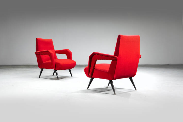 PRODUZIONE ITALIANA - Coppia di poltrone 