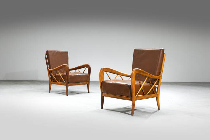 PAOLO BUFFA, nello stile di - Coppia di poltrone