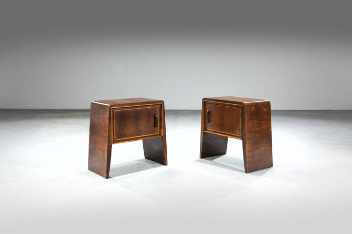 PAOLO BUFFA, nello stile di - Coppia di comodini