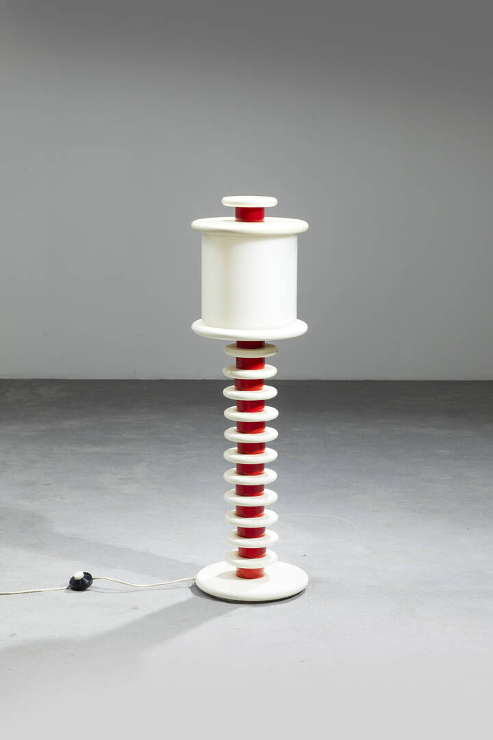 ETTORE SOTTSASS, nello stile di - Lampada da terra