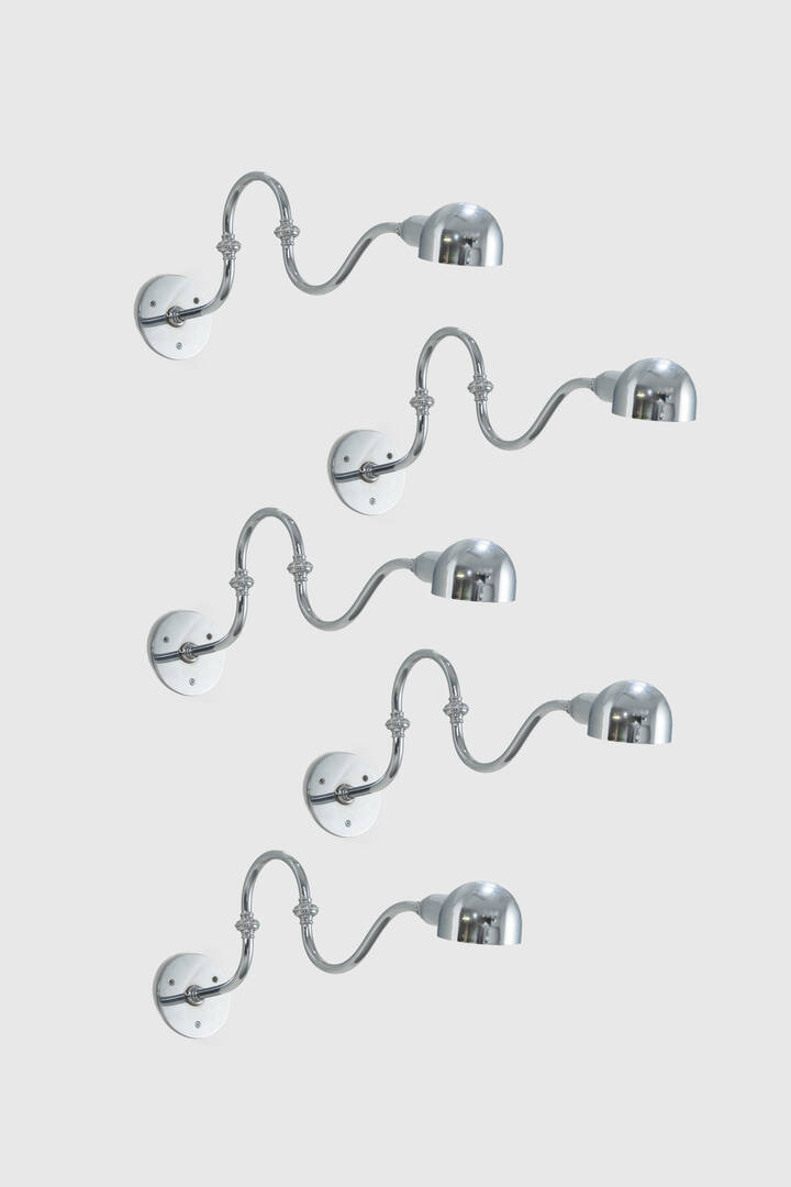 LUIGI CACCIA DOMINIONI - Set di cinque lampade da muro mod. LP15 tromba