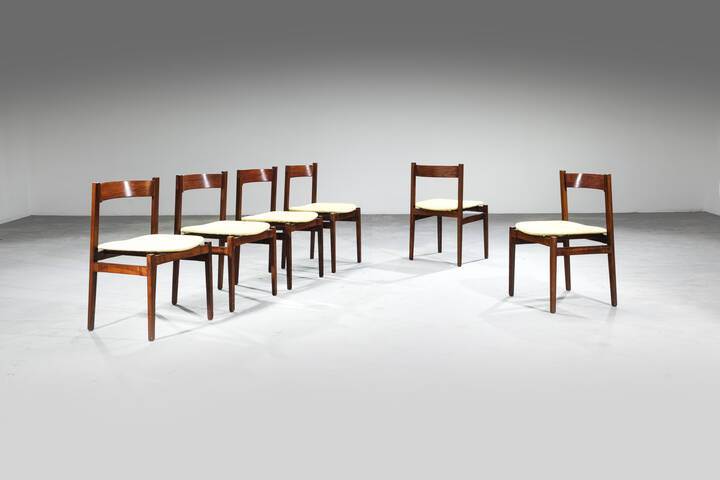 GIANFRANCO FRATTINI - Sei sedie mod. 104