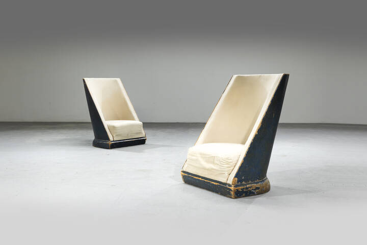 PRODUZIONE ITALIANA - Coppia di poltrone 