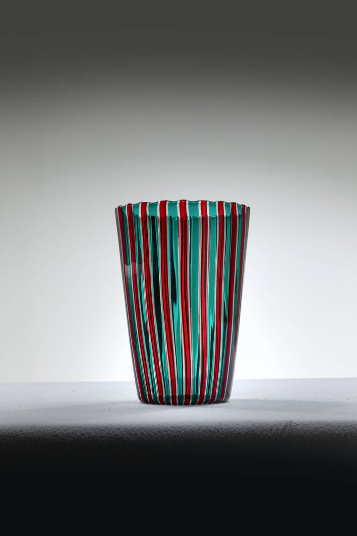 GIO PONTI - Vaso a canne