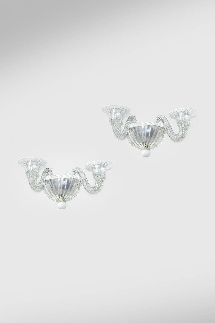 VENINI - Coppia di appliques mod. 5653