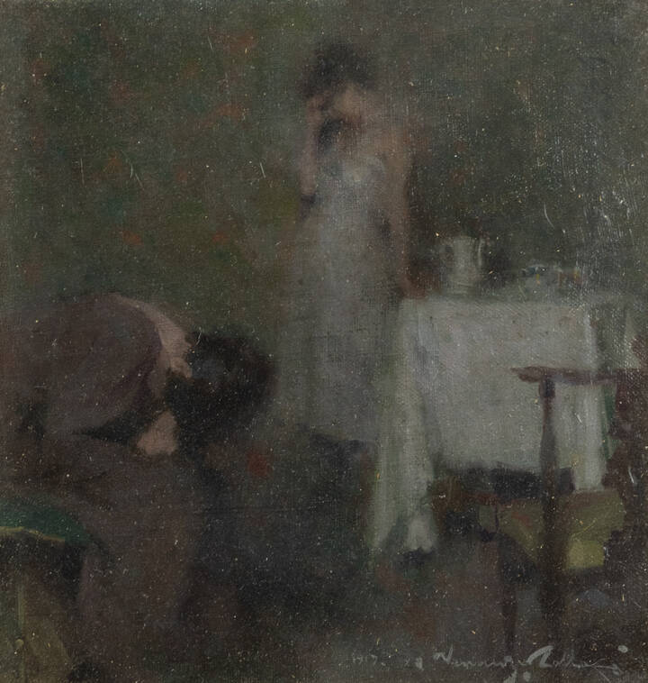 VENANZIO ZOLLA - 'Melanconia' 1919