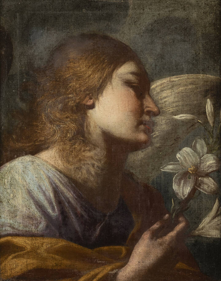 PITTORE ANONIMO - 'Angelo Gabriele' XVII secolo