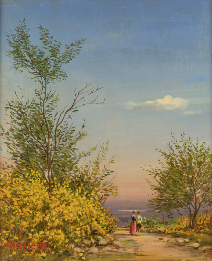 ROMANO GAZZERA - ''Ginestre sulla Lezza'', 1979