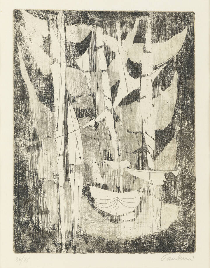 ENRICO PAULUCCI - 'Reti e vele' 1962