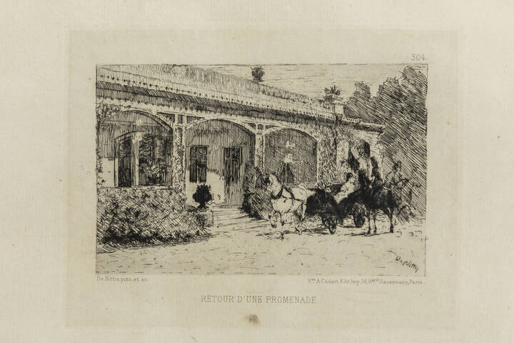 GIUSEPPE DE NITTIS - 'Retour d'une promenade'