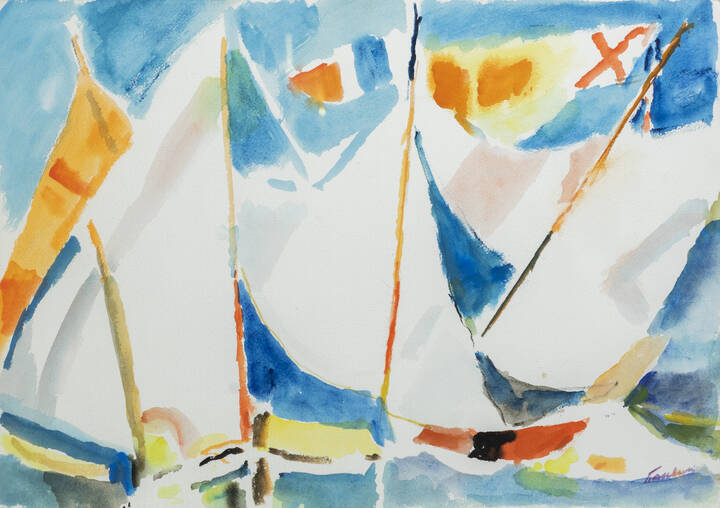 ENRICO PAULUCCI - 'Barche',1987