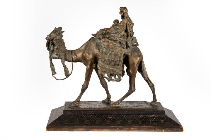 ERNESTO BAZZARO - 'Maternità beduina' 1905 circa