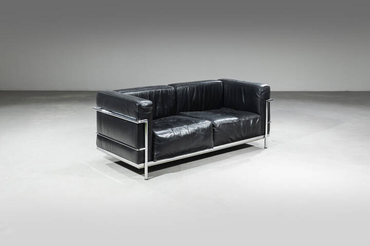 LE CORBUSIER - Divano a due posti mod. LC2