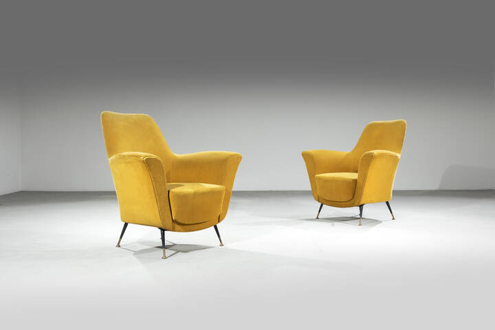 PRODUZIONE ITALIANA - Coppia di poltrone 