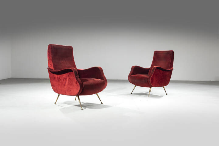 PRODUZIONE ITALIANA - Coppia di poltrone 