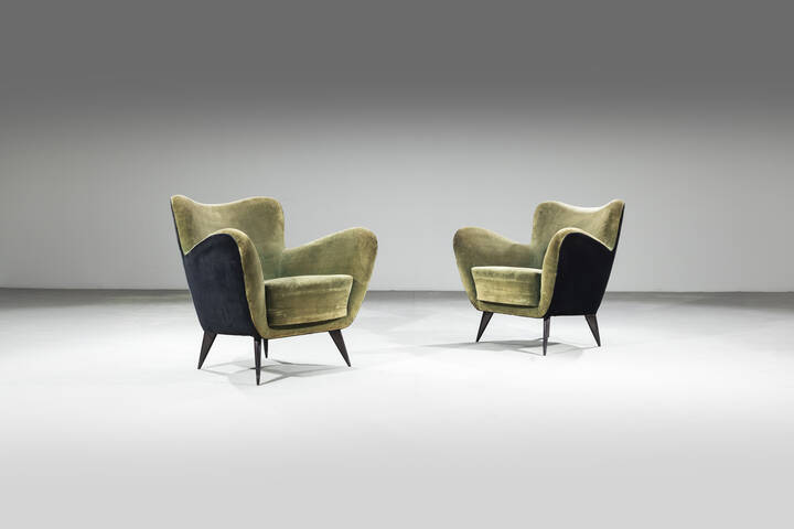 GUGLIELMO VERONESI - Coppia di poltrone