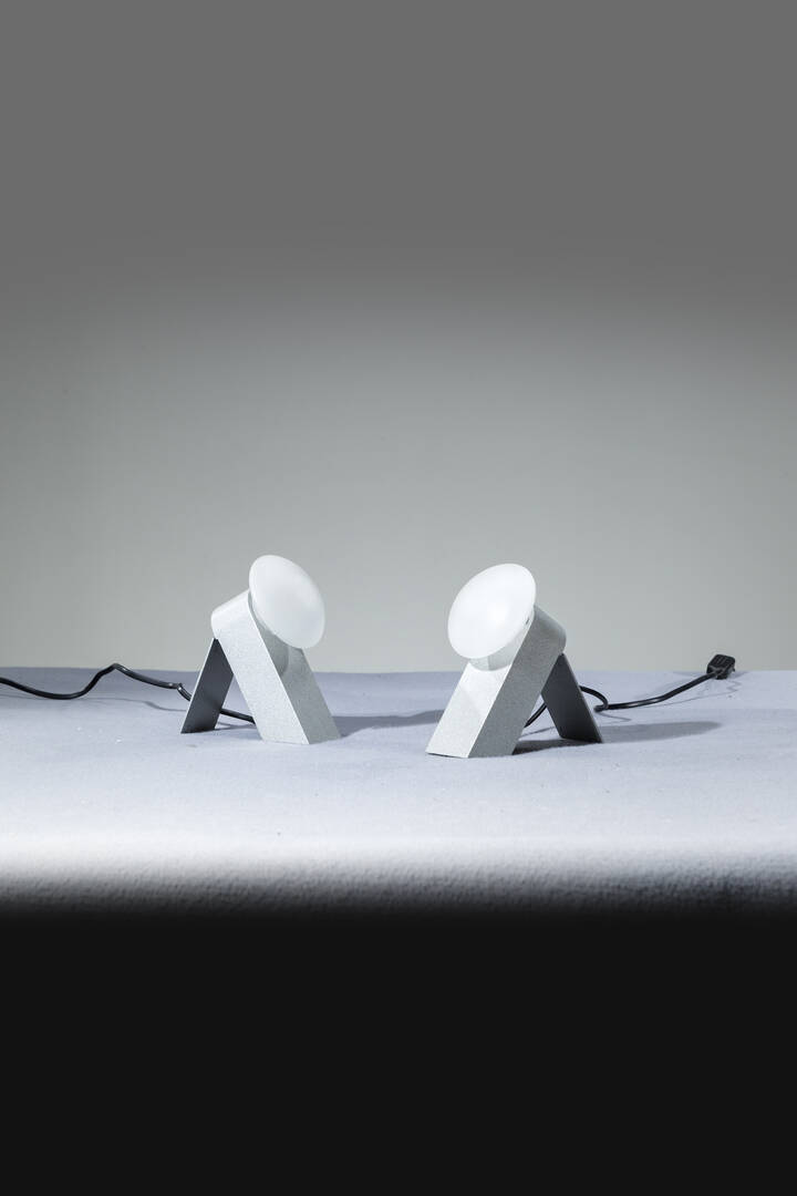 FONTANA ARTE - Coppia di lampada da tavolo o da muro mod. 2775 Sibilla