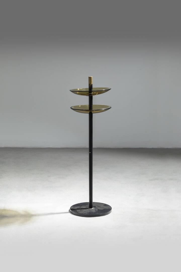 FONTANA ARTE - Posacenere da terra a doppia coppa