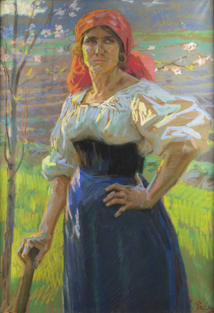 GINO PICCIONI - 'Ritratto di contadina'