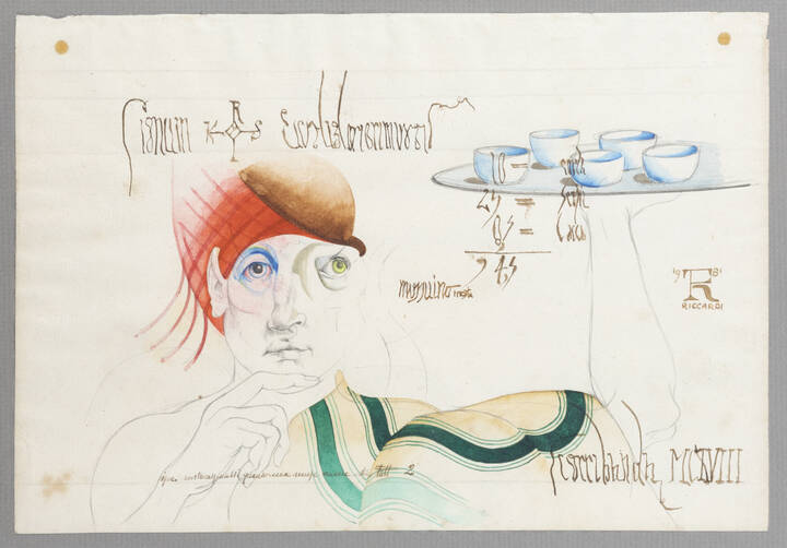 FABRIZIO RICCARDI - 'Servitore di caffè alla turca' 1981