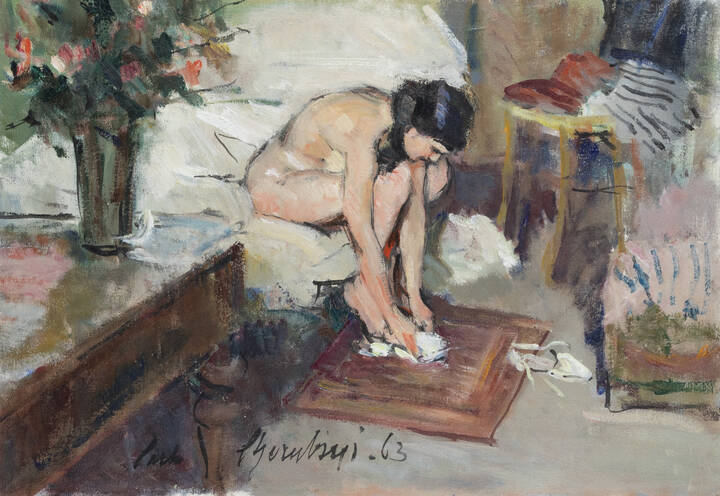 CARLO CHERUBINI - 'Nuda accovacciata' 1963