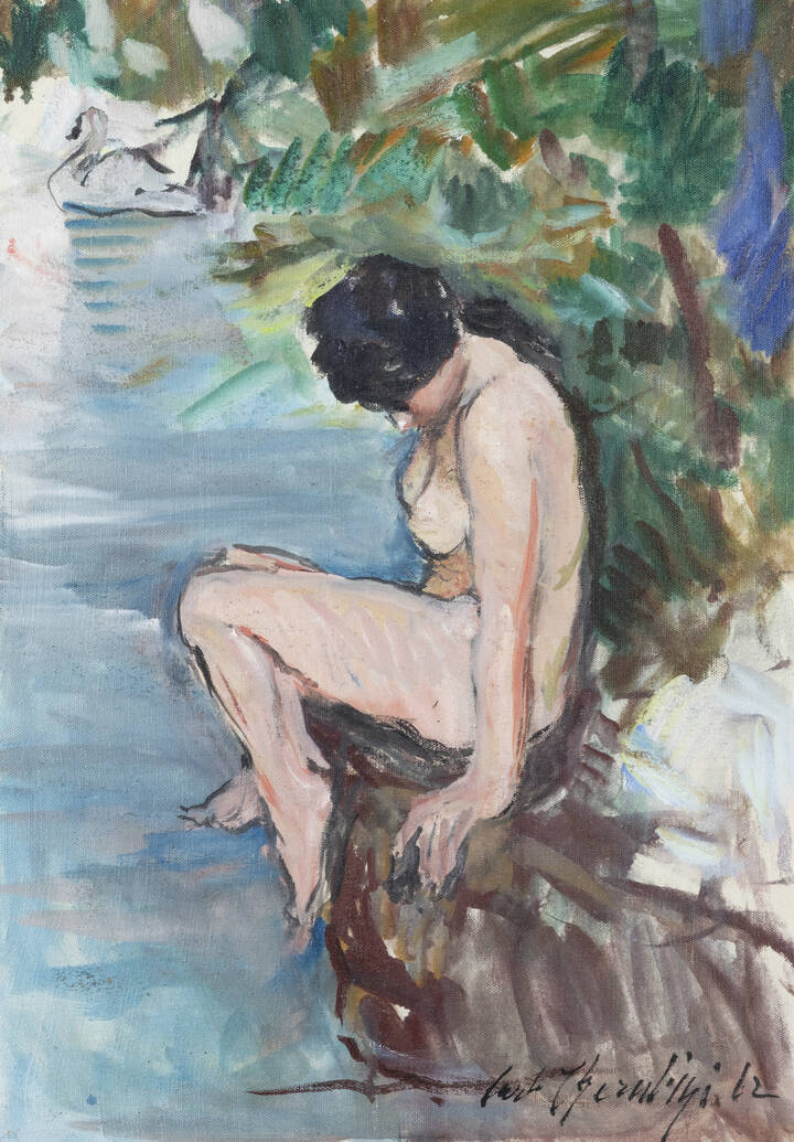 CARLO CHERUBINI - 'Nuda sugli scogli' 1962