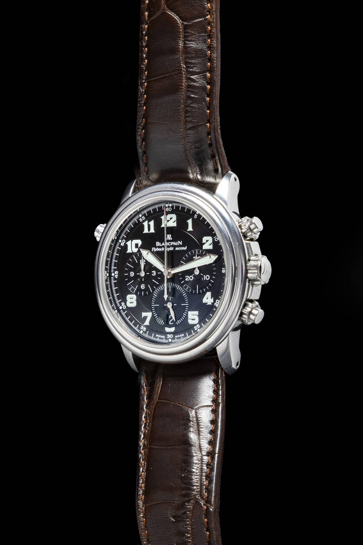 BLANCPAIN - Mod. “Leman Chronograph Flyback Rattrapante”, ref. 2086F-1130, anno 2004 