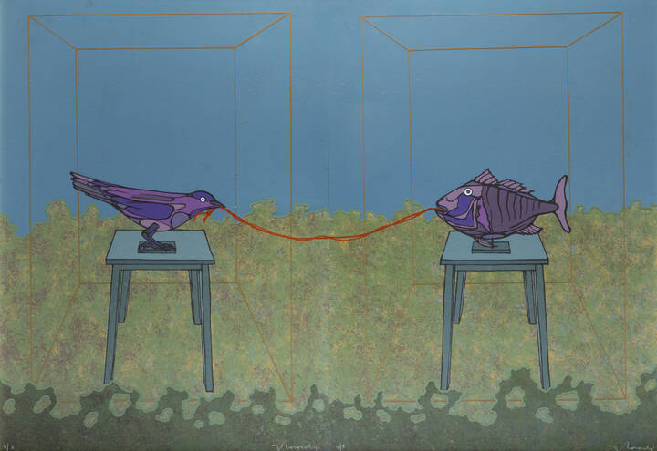 FRANCESCO CASORATI - 'Filo rosso'