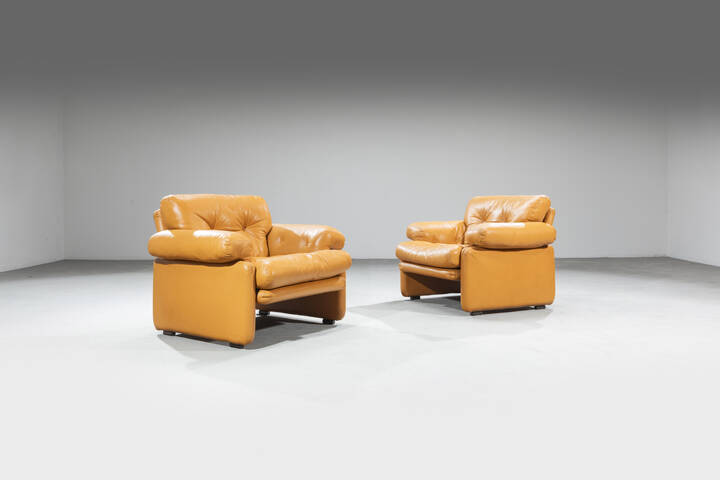 AFRA E TOBIA SCARPA - Coppia di poltrone mod, Coronado