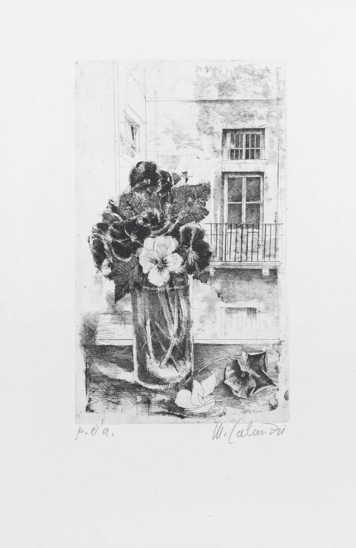 MARIO CALANDRI - 'Le viole' 1980