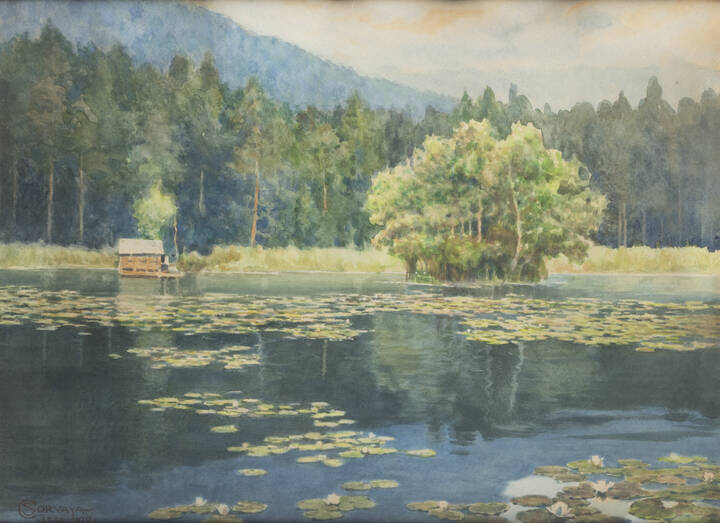 SALVATORE CORVAYA - 'Il laghetto di Fiè' 1936 XIV