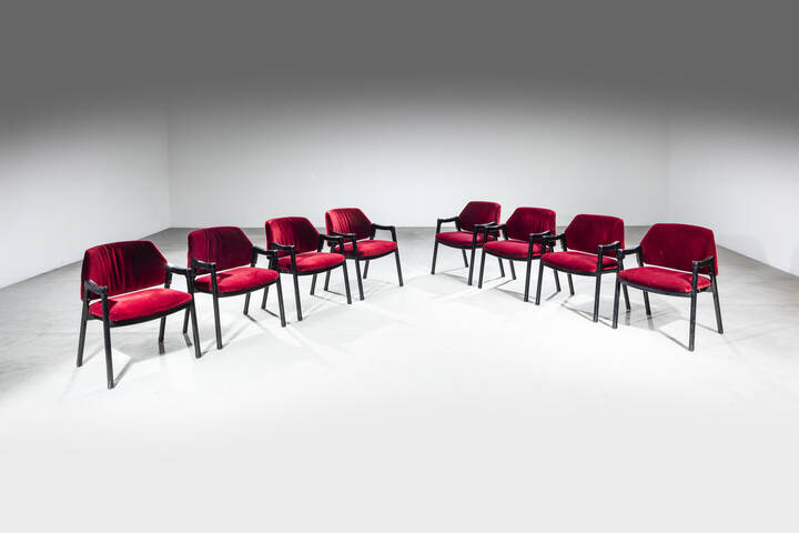 ICO E LUISA PARISI - Otto sedie mod. 814