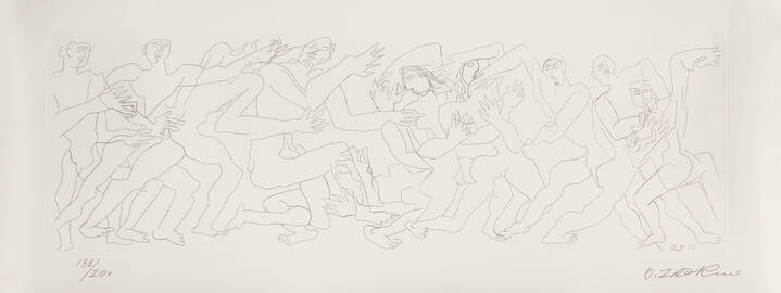 OSSIP ZADKINE - 'Frise humaine', 1964