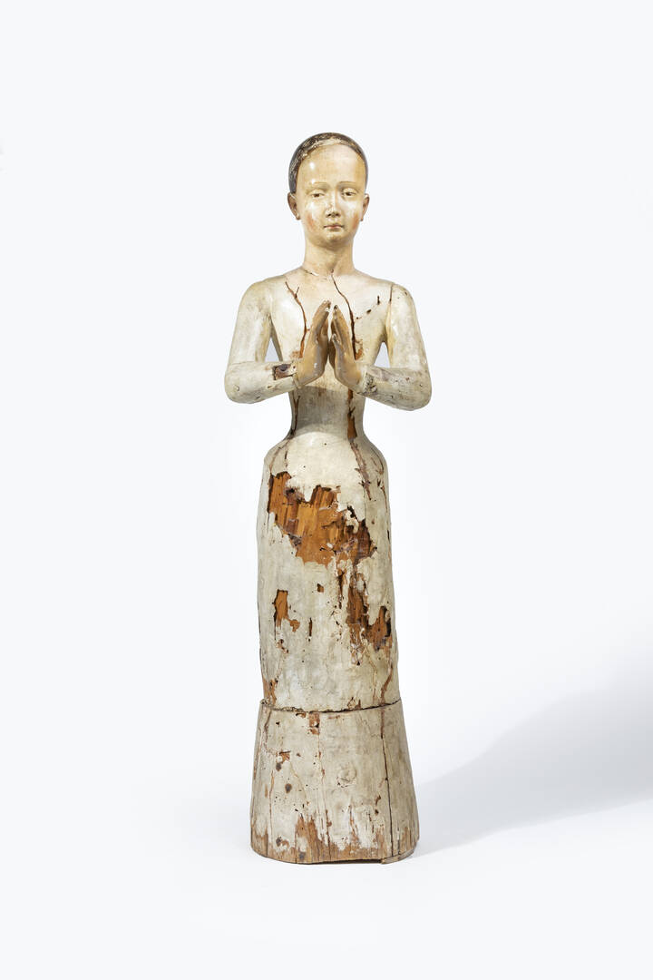 SCULTORE ANONIMO - 'Madonna Votiva' Spagna, XVIII secolo