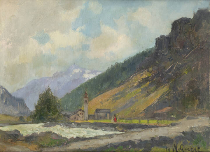MARIO GACHET - 'Paesaggio' 1919