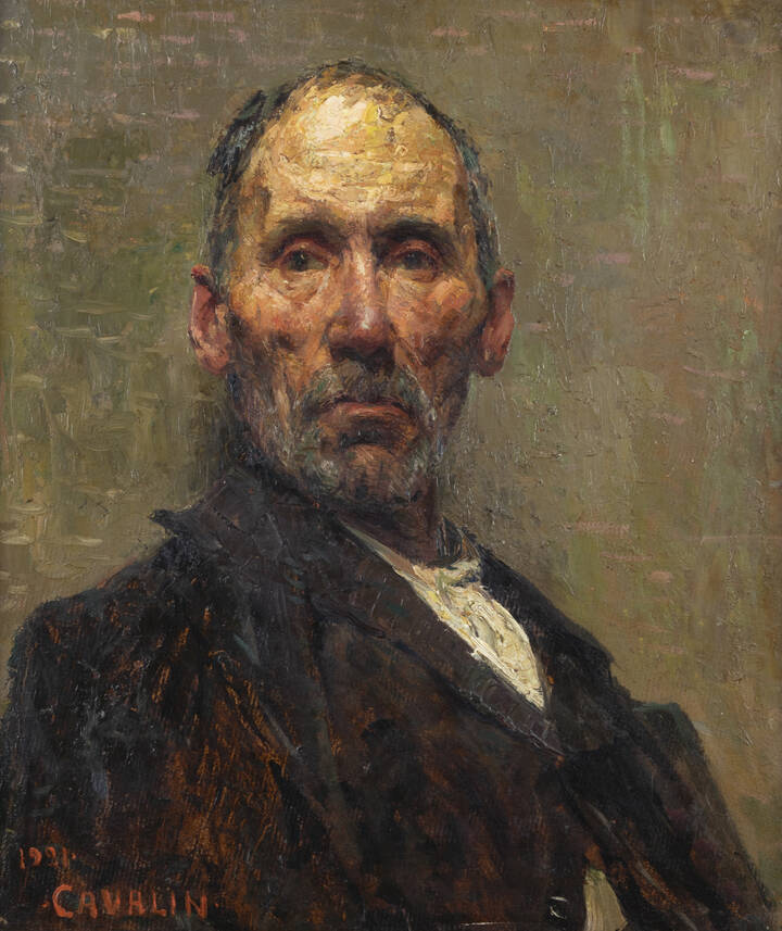 MARIO CAVALLA - 'Ritratto di uomo' 1921