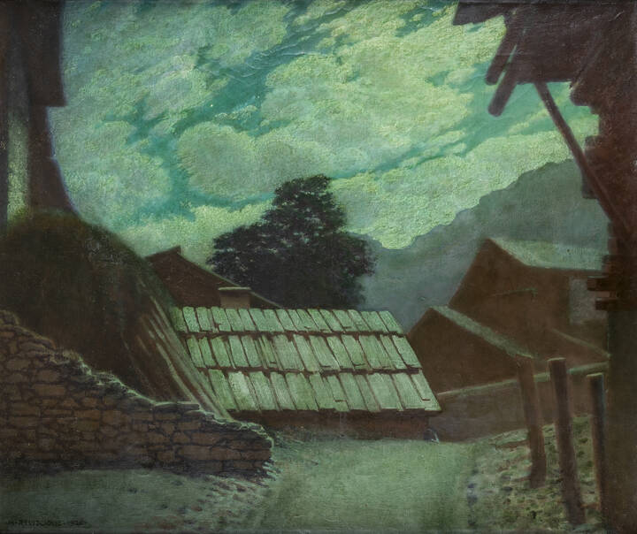 MARIO REVIGLIONE - 'Notturno (Ayas)' 1926