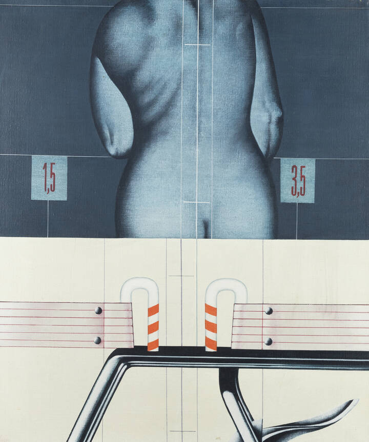 SERGIO SARRI - 'Studio per schermo d'analisi' 1972