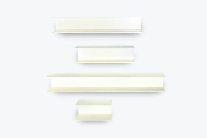 PRODUZIONE ITALIANA - Set di quattro mensole 