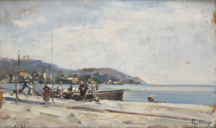 CARLO FOLLINI - 'Marina-a Bordighera' 10-4-1931